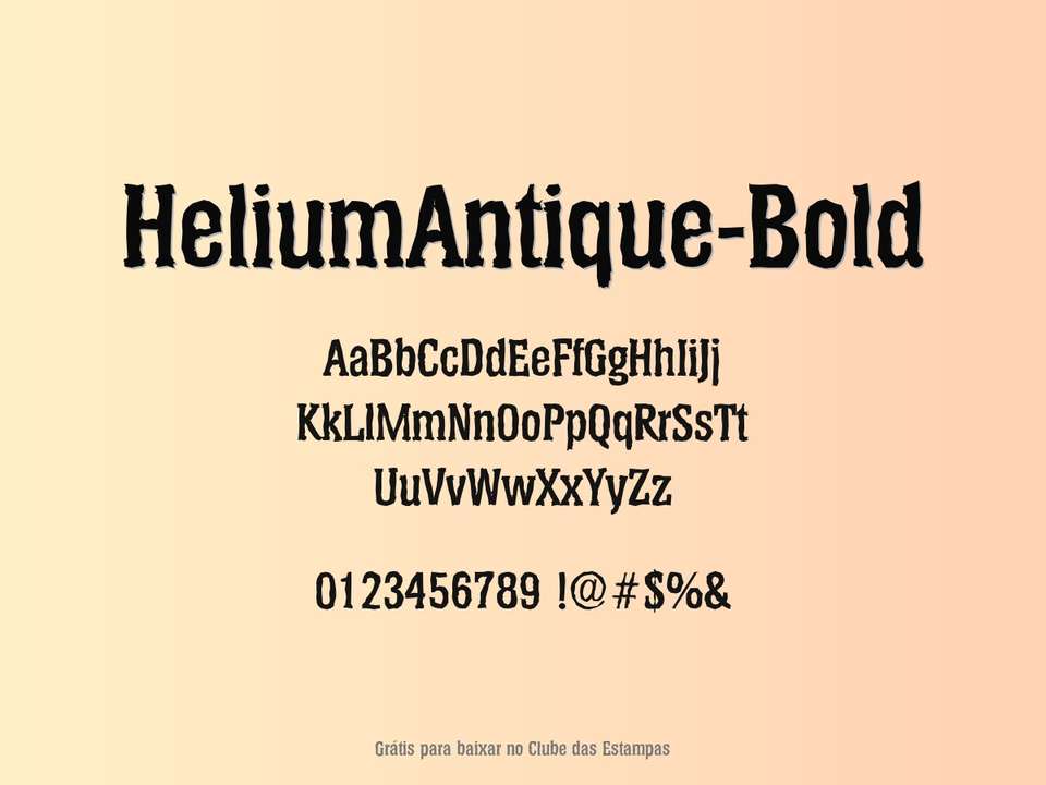Fonte Heliumantique Bold Grátis Para Baixar