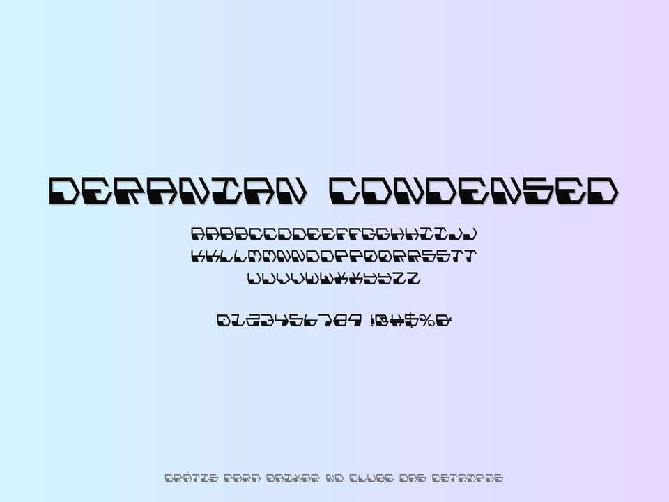 Fonte Deranian Condensed Grátis Para Baixar