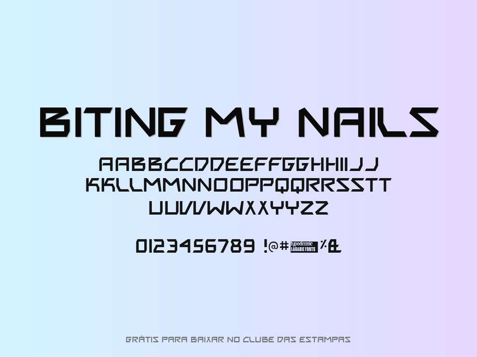 Fonte Biting My Nails Grátis Para Baixar