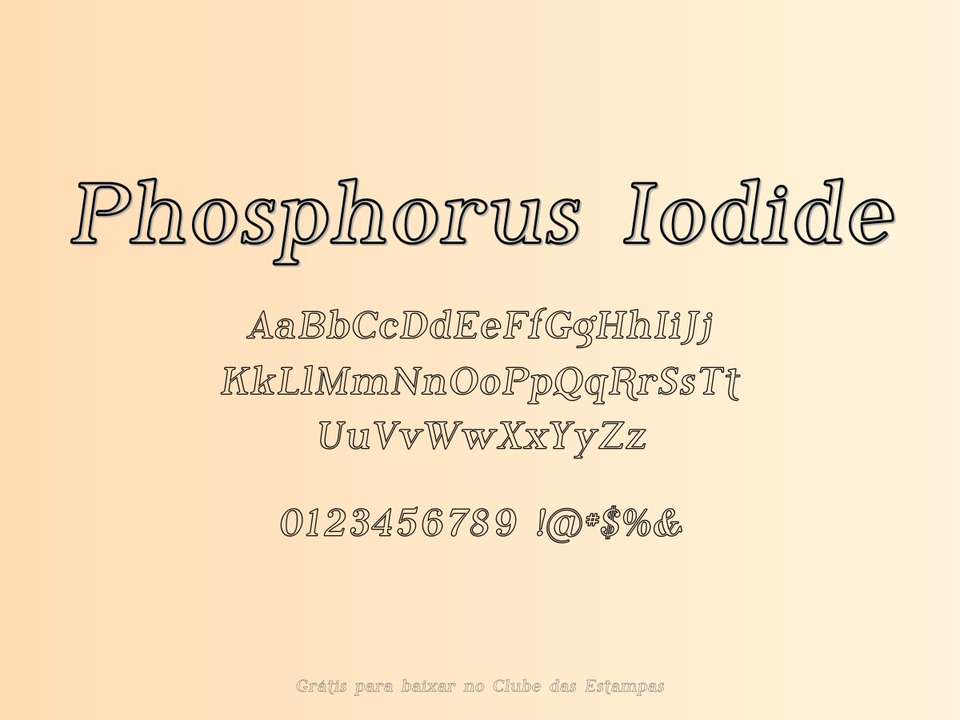 Fonte Phosphorus Iodide Grátis Para Baixar