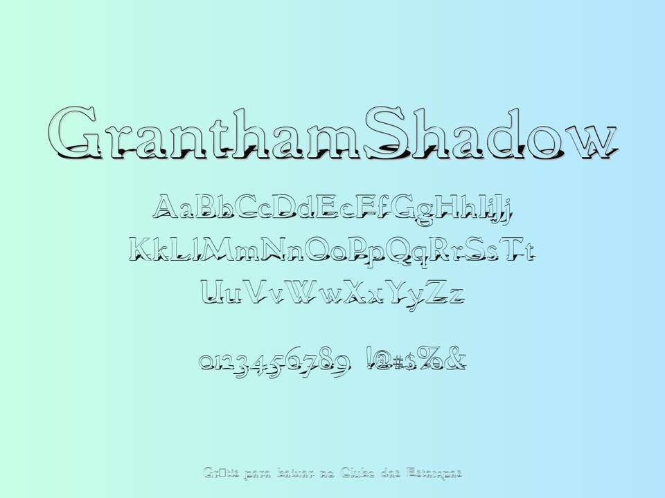 Fonte Granthamshadow Grátis Para Baixar