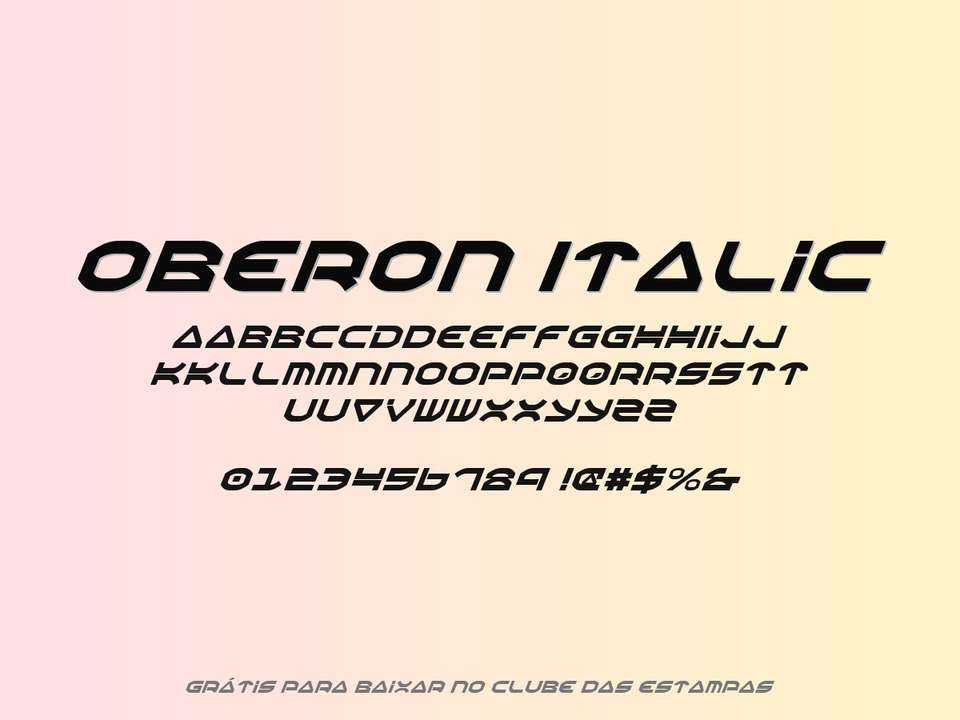 Fonte Oberon Italic Grátis Para Baixar