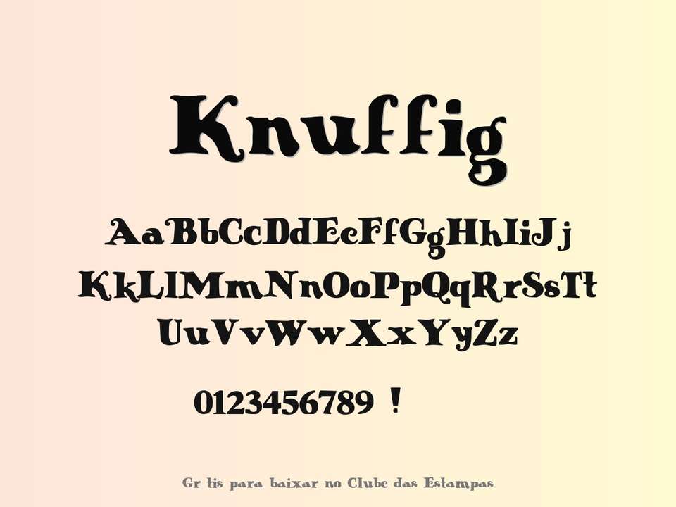 Fonte Knuffig Grátis Para Baixar