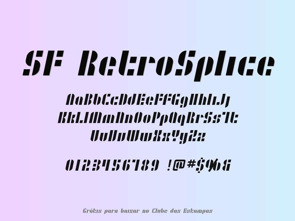 Fonte Sf Retrosplice Grátis Para Baixar