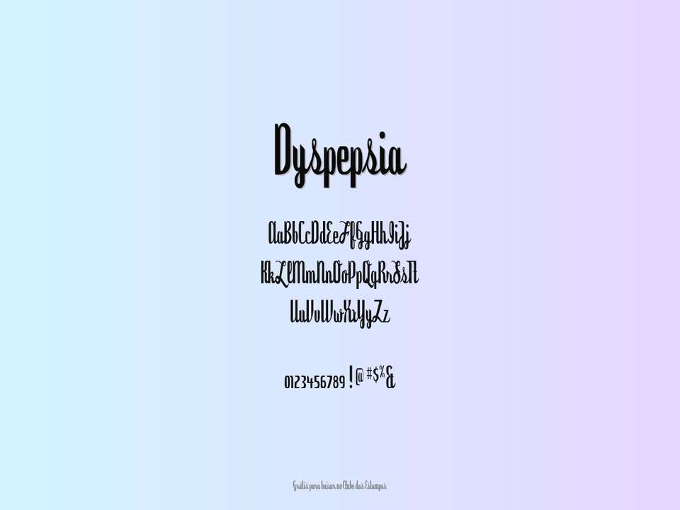 Fonte Dyspepsia Grátis Para Baixar