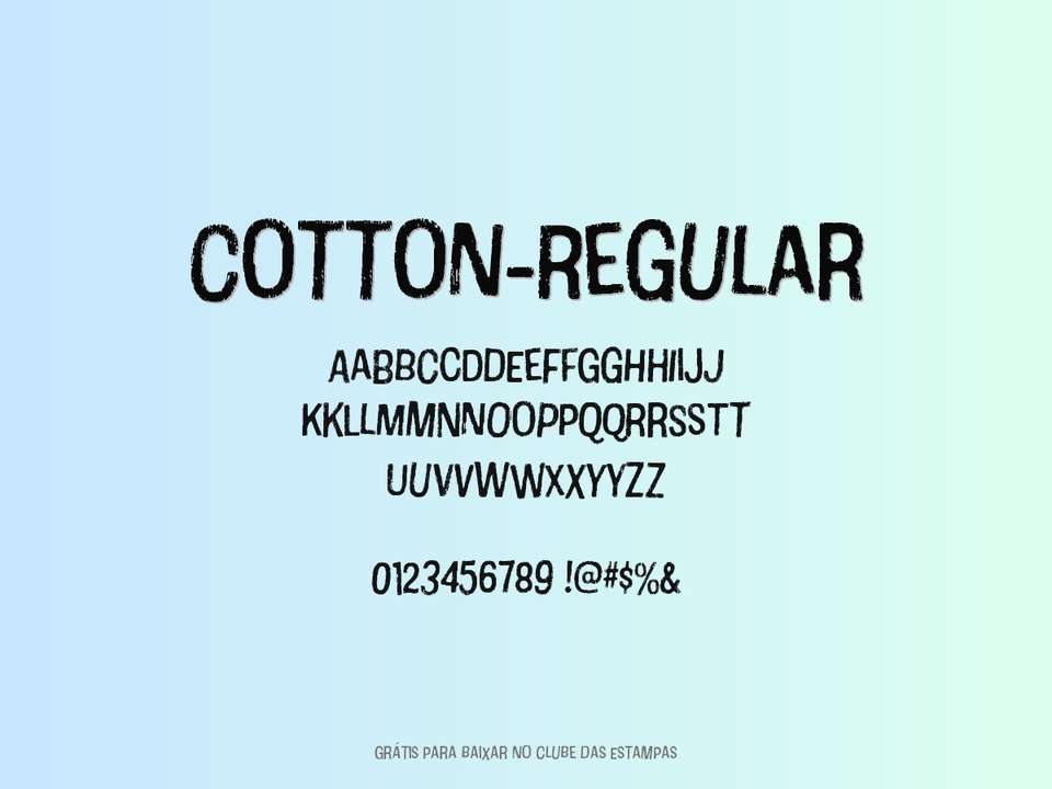 Fonte Cotton Regular Grátis Para Baixar
