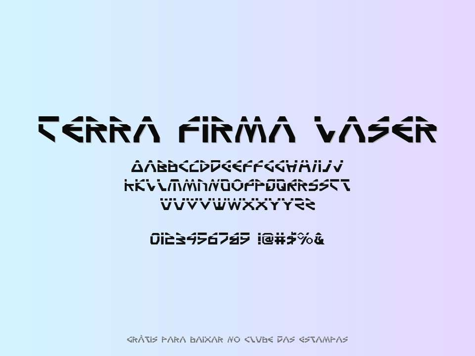 Fonte Terra Firma Laser Grátis Para Baixar