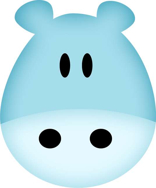 Rosto Cartoon Azul Suave Personagens Png Grátis Para Baixar