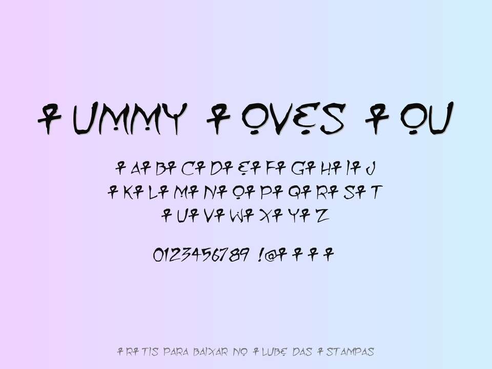 Fonte Mummy Loves You Grátis Para Baixar