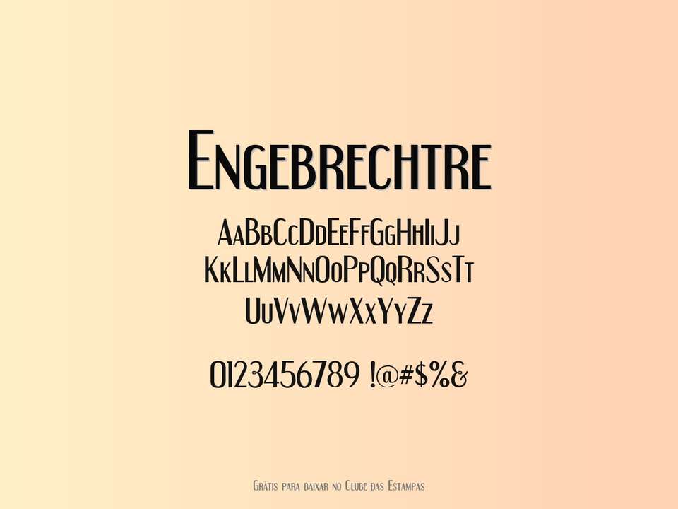 Fonte Engebrechtre Grátis Para Baixar