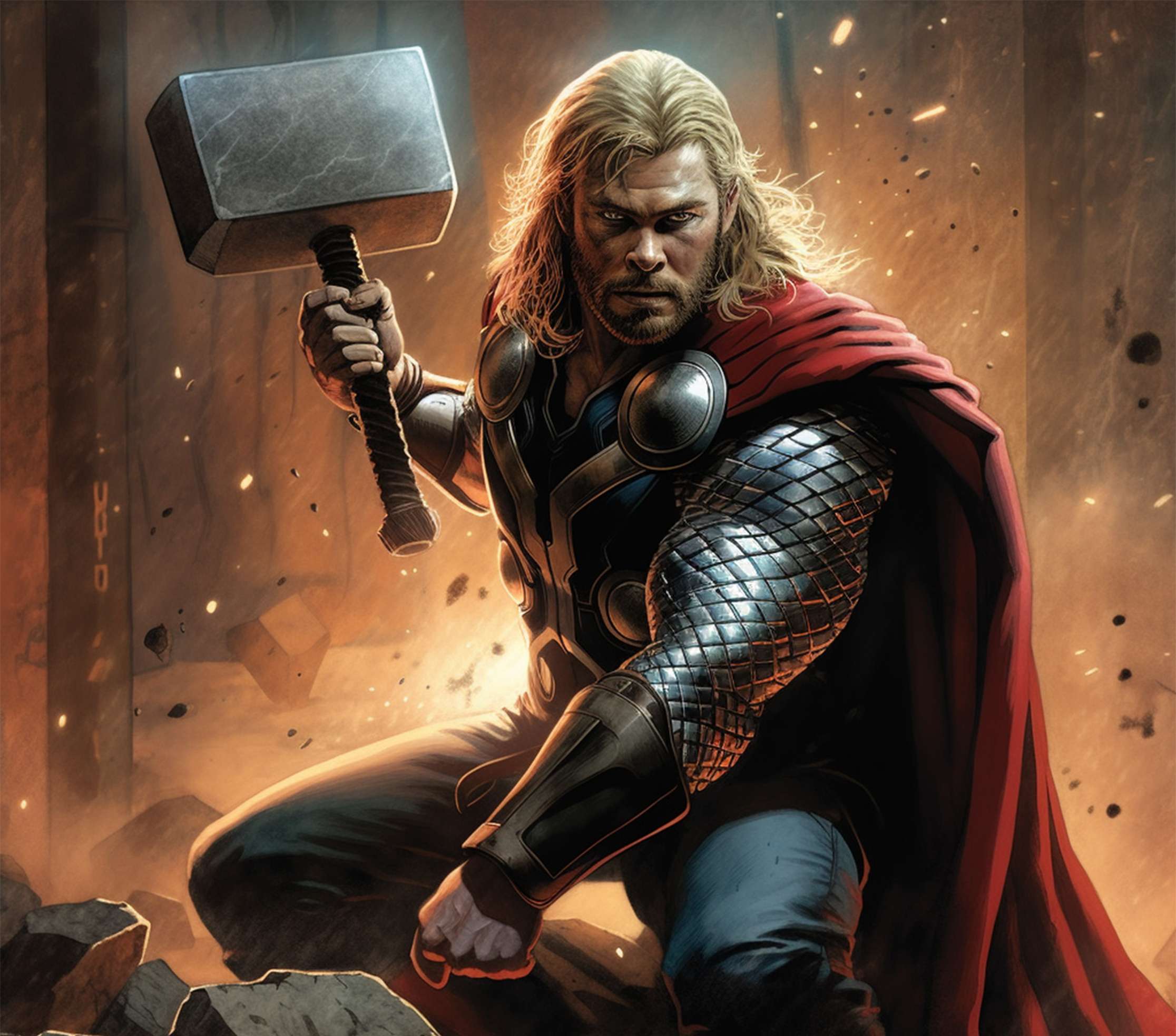 Thor, Deus Do Trovão, Com Mjolnir Marvel Comics Png Arte Para Caneca Grátis Pra Baixar