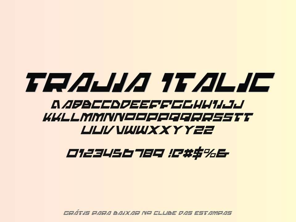 Fonte Trajia Italic Grátis Para Baixar