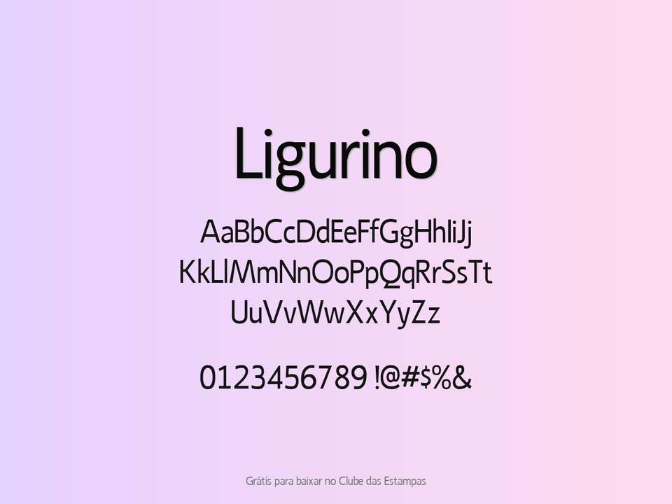 Fonte Ligurino Grátis Para Baixar