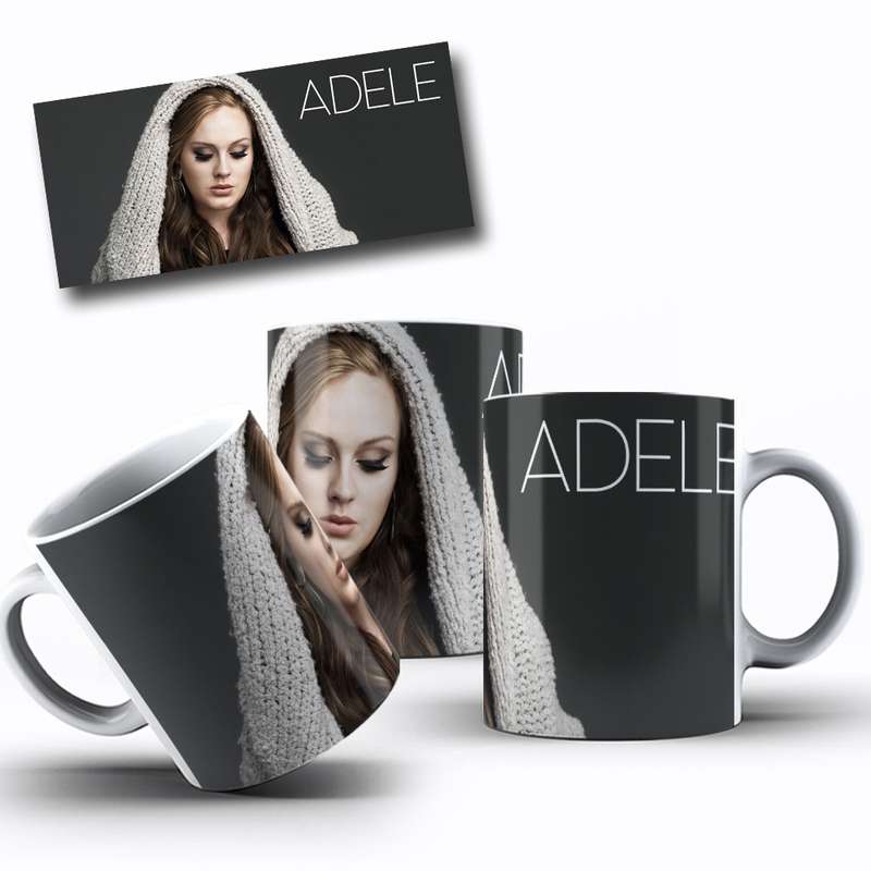 Arte Para Caneca Adele Personagens Cartoon 3
