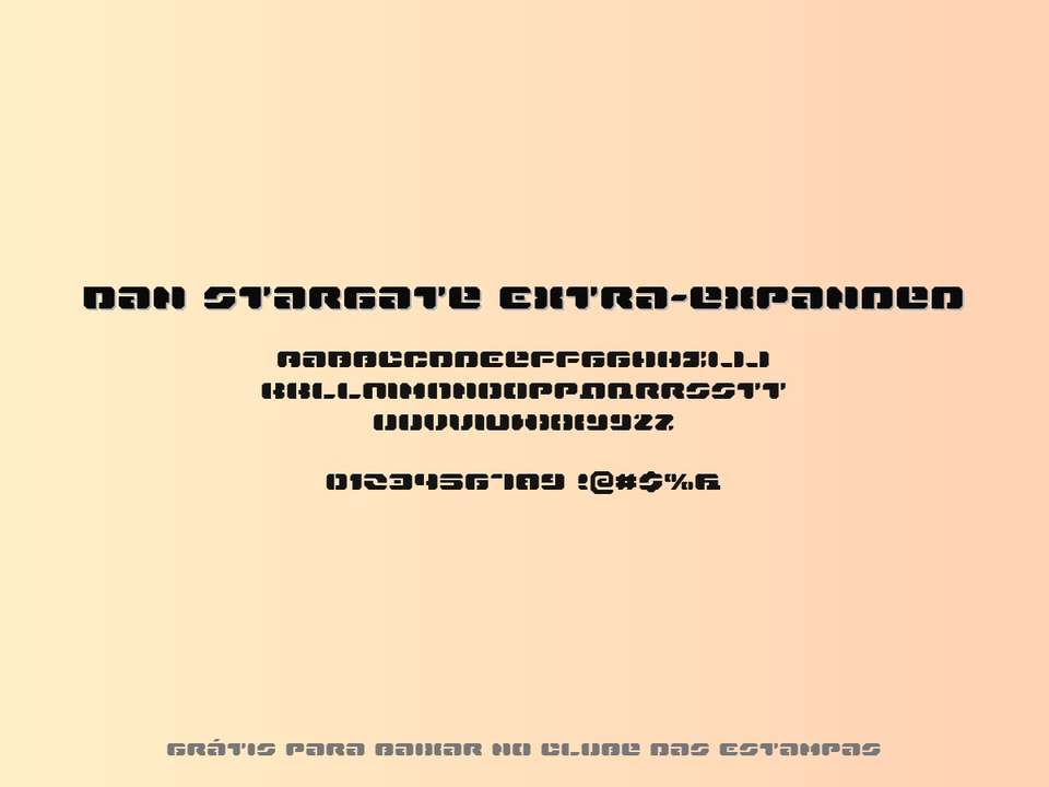 Fonte Dan Stargate Extra Expanded Grátis Para Baixar