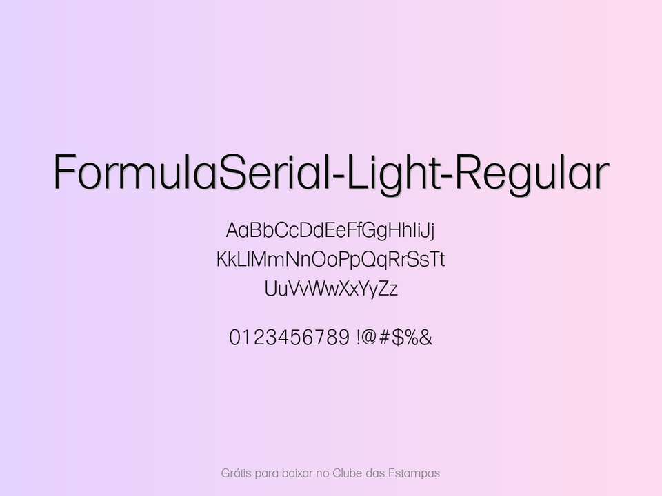 Fonte Formulaserial Light Regular Grátis Para Baixar