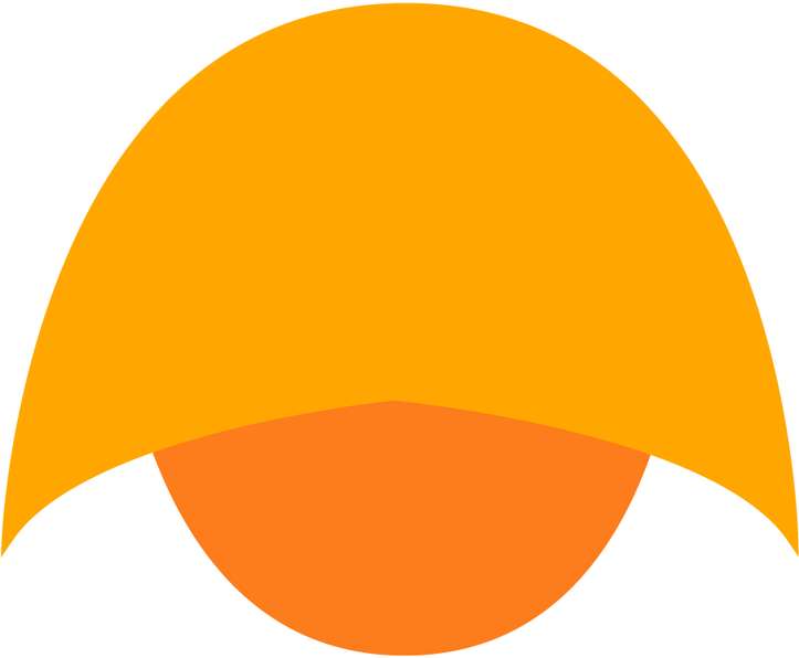 Formas Geométricas Laranja Sobrepostas Design Png Grátis Para Baixar