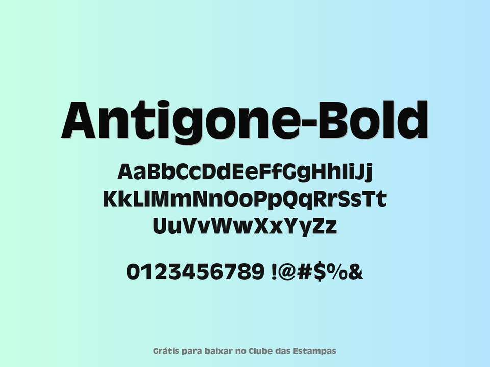 Fonte Antigone Bold Grátis Para Baixar