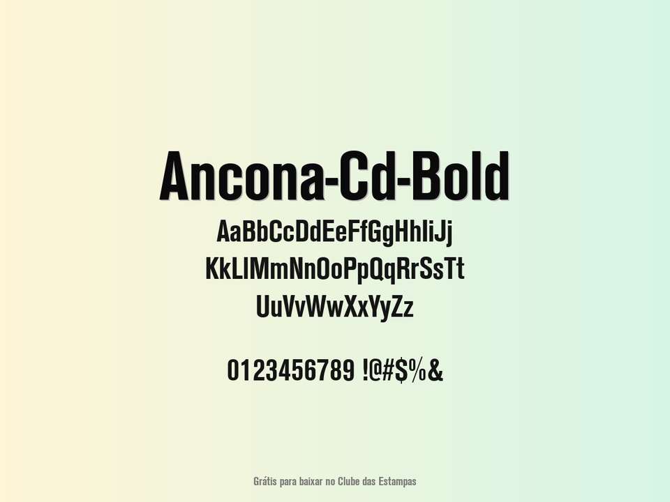 Fonte Ancona Cd Bold Grátis Para Baixar