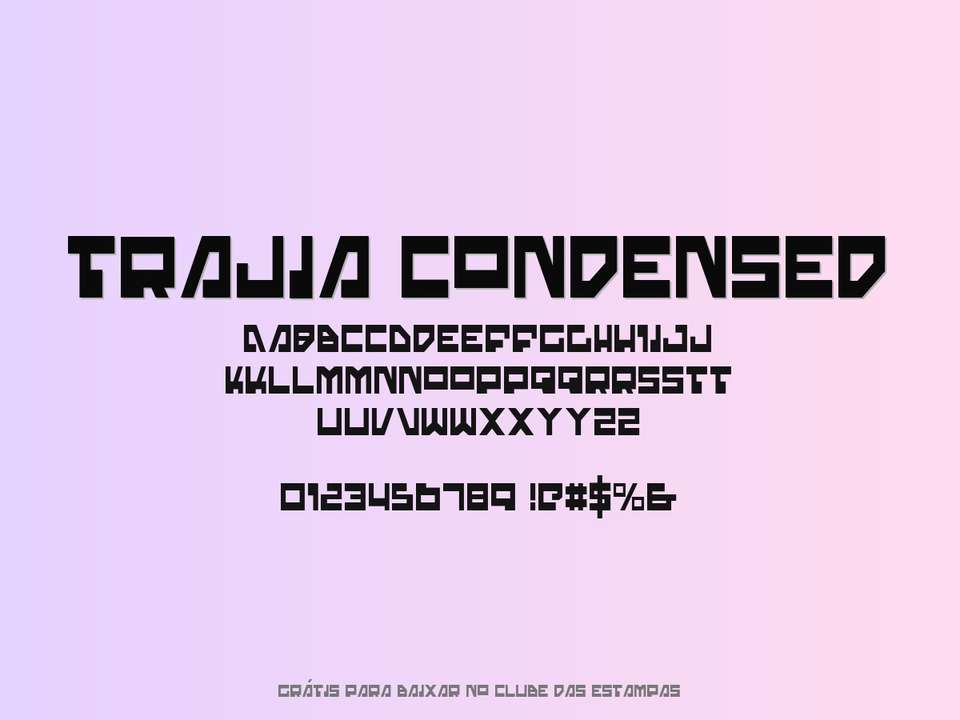 Fonte Trajia Condensed Grátis Para Baixar
