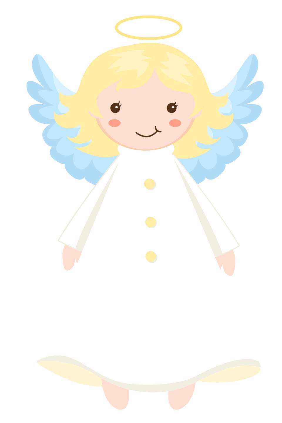 Anjo Cartoon Com Asas Azuis Fantasia Png Grátis Para Baixar