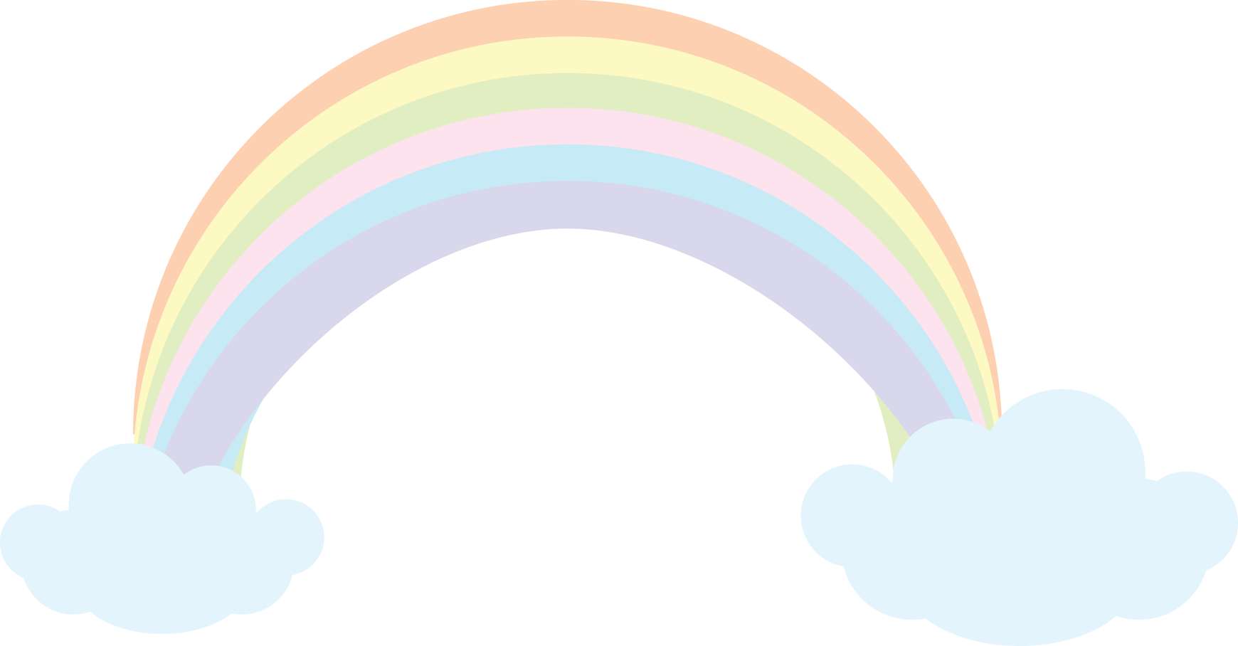 Arco Íris Vibrante Com Nuvens Natureza Png Grátis Para Baixar