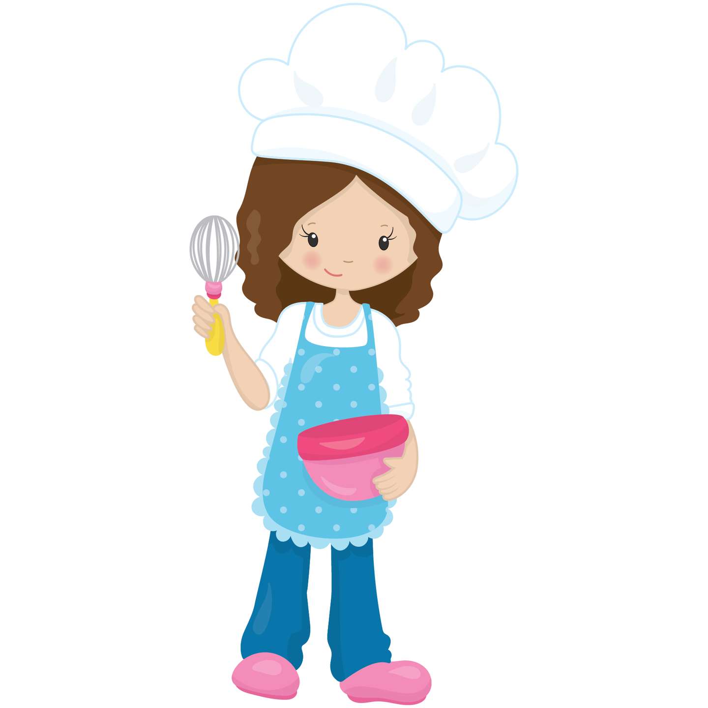 Cozinheira Alegre Com Avental Culinária Png Grátis Para Baixar