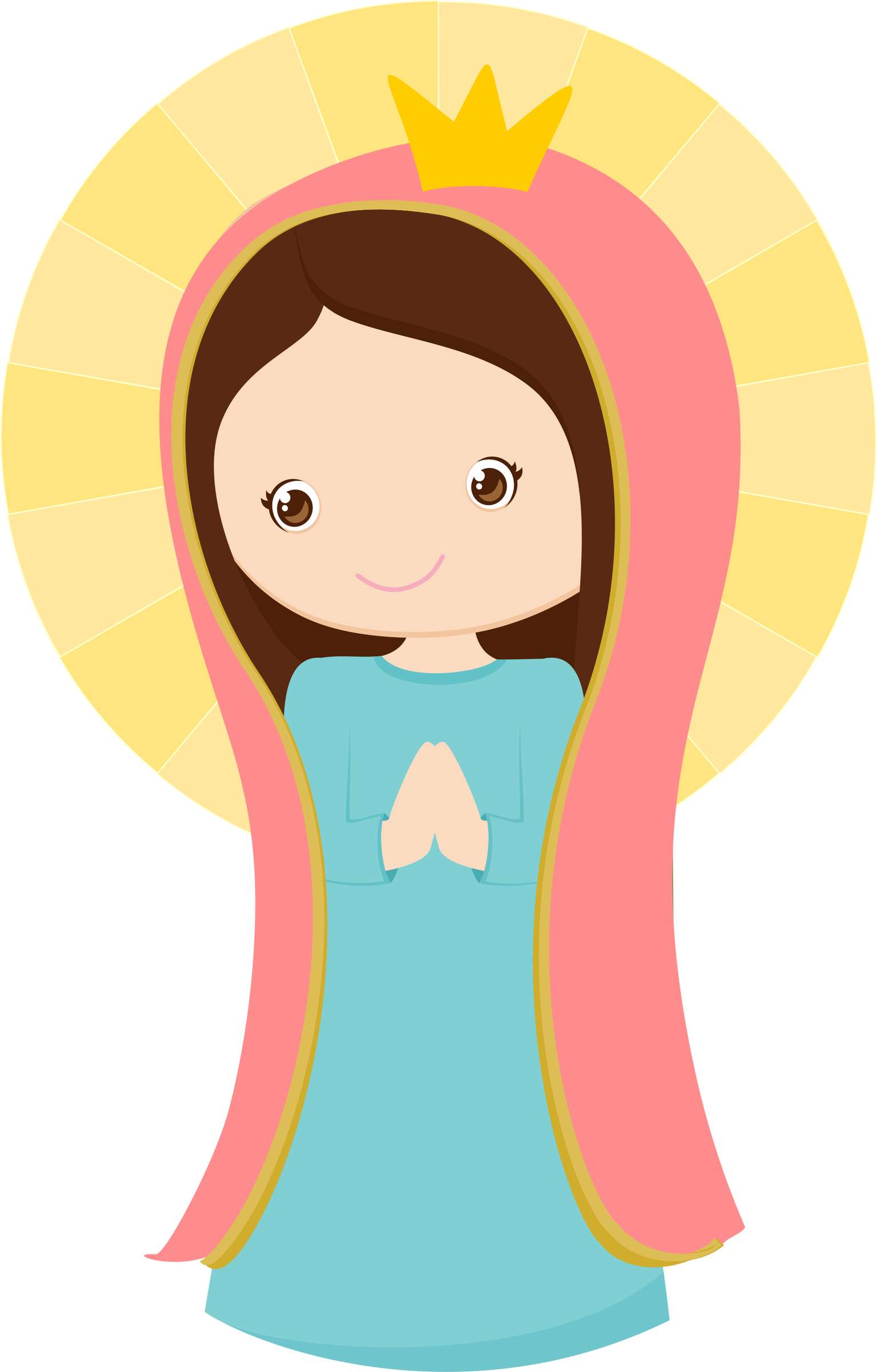 Figura Feminina De Santa Religião Png Grátis Para Baixar