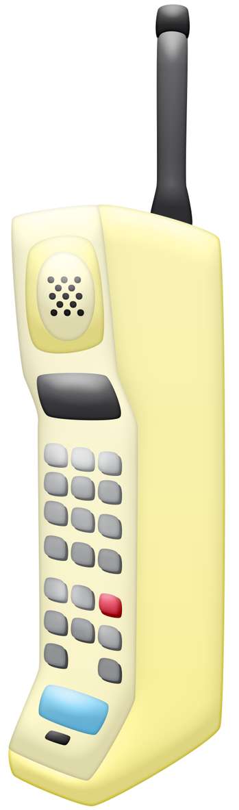 Telefone Sem Fio Vintage Amarelo Eletrônicos Png Grátis Para Baixar