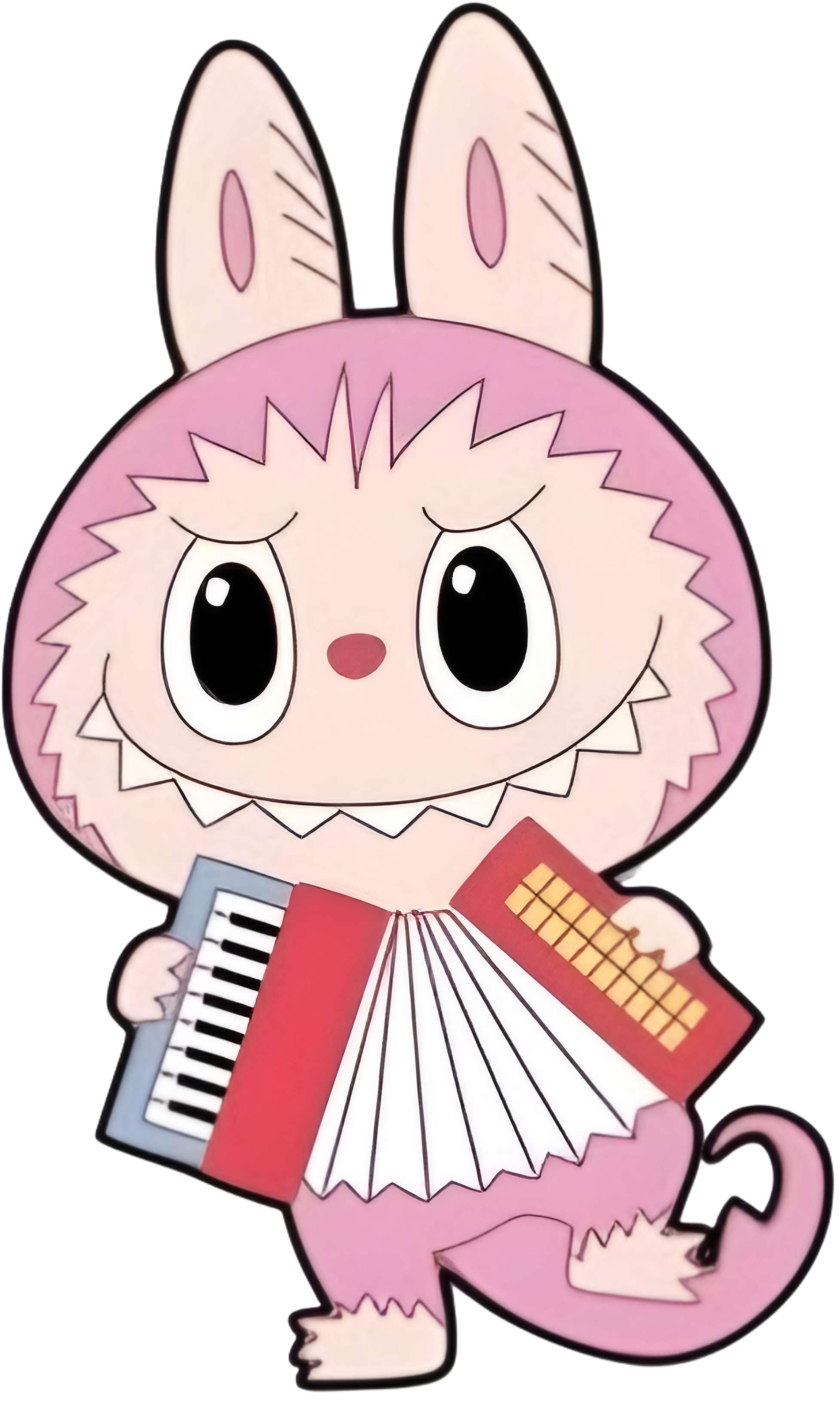 Personagem Labubu Tocando Teclado Musical Personagens Png Arte Para Caneca Grátis Pra Baixar