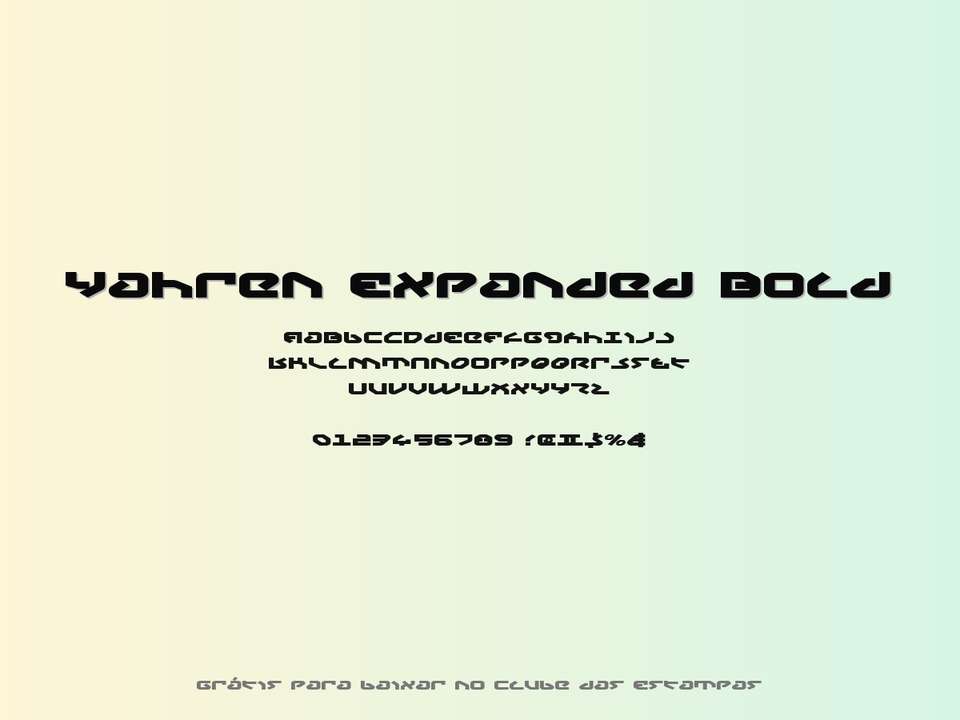 Fonte Yahren Expanded Bold Grátis Para Baixar