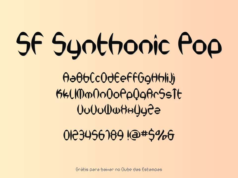 Fonte Sf Synthonic Pop Grátis Para Baixar