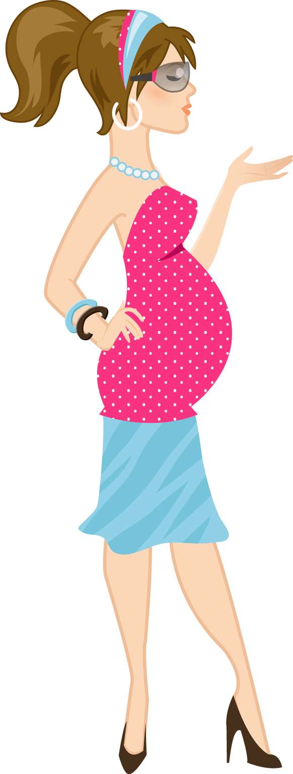 Gestante Em Estilo Moderno Gravidez Png Grátis Para Baixar