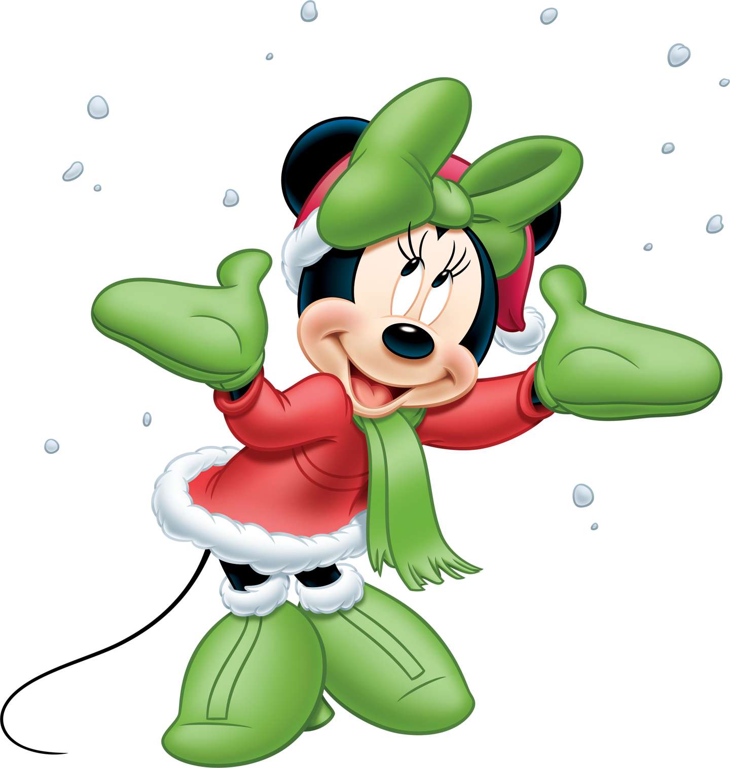 Minnie Mouse De Natal Personagens Png Grátis Para Baixar