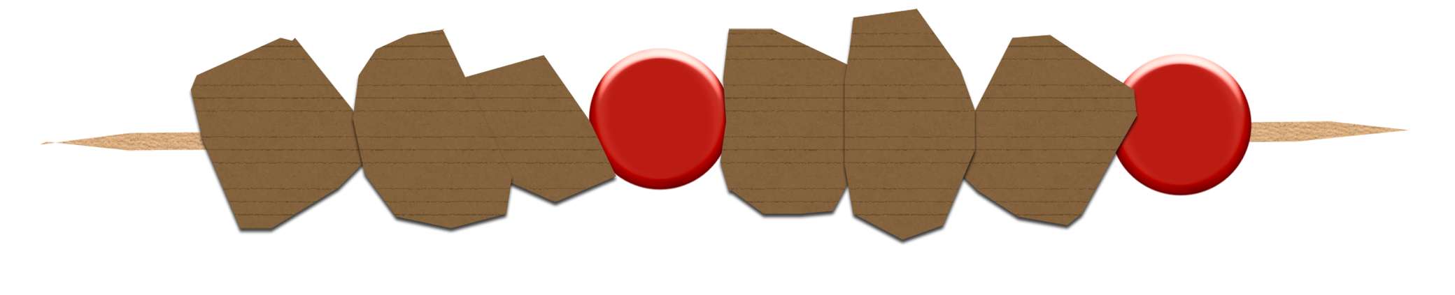 Segmentos Marrons Com Círculos Vermelhos Design Png Grátis Para Baixar
