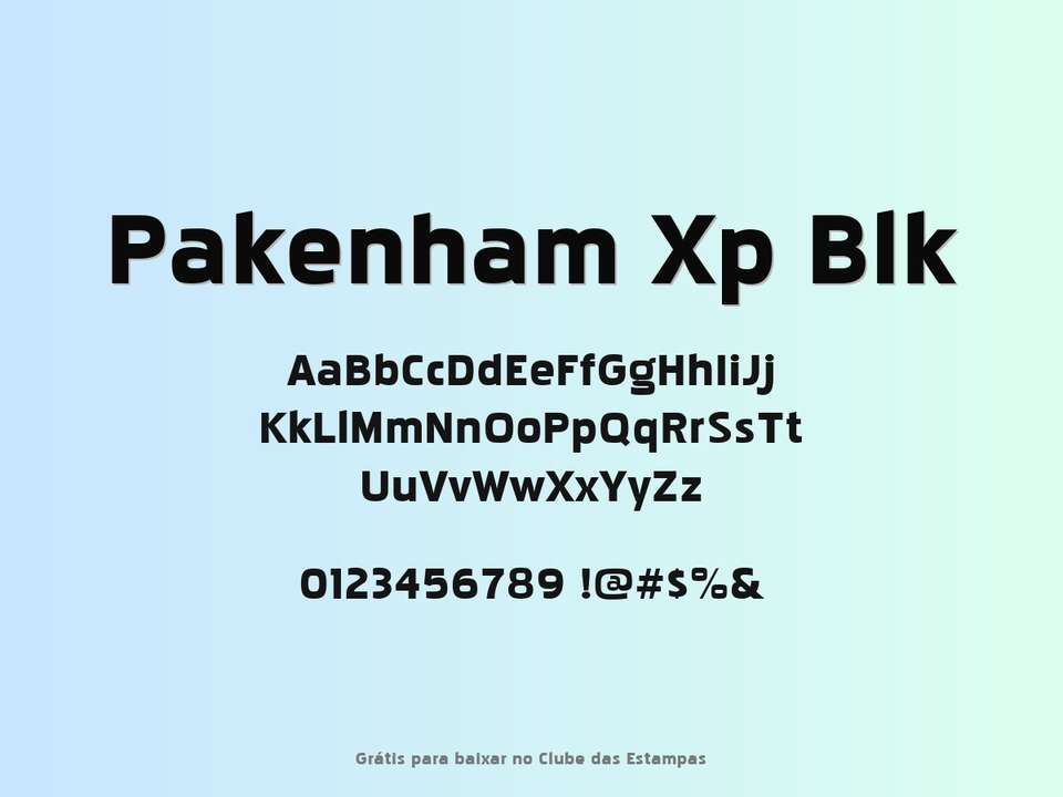 Fonte Pakenham Xp Blk Grátis Para Baixar