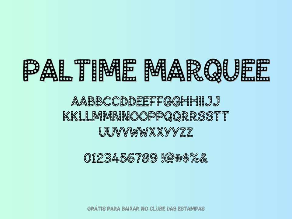 Fonte Paltime Marquee Grátis Para Baixar