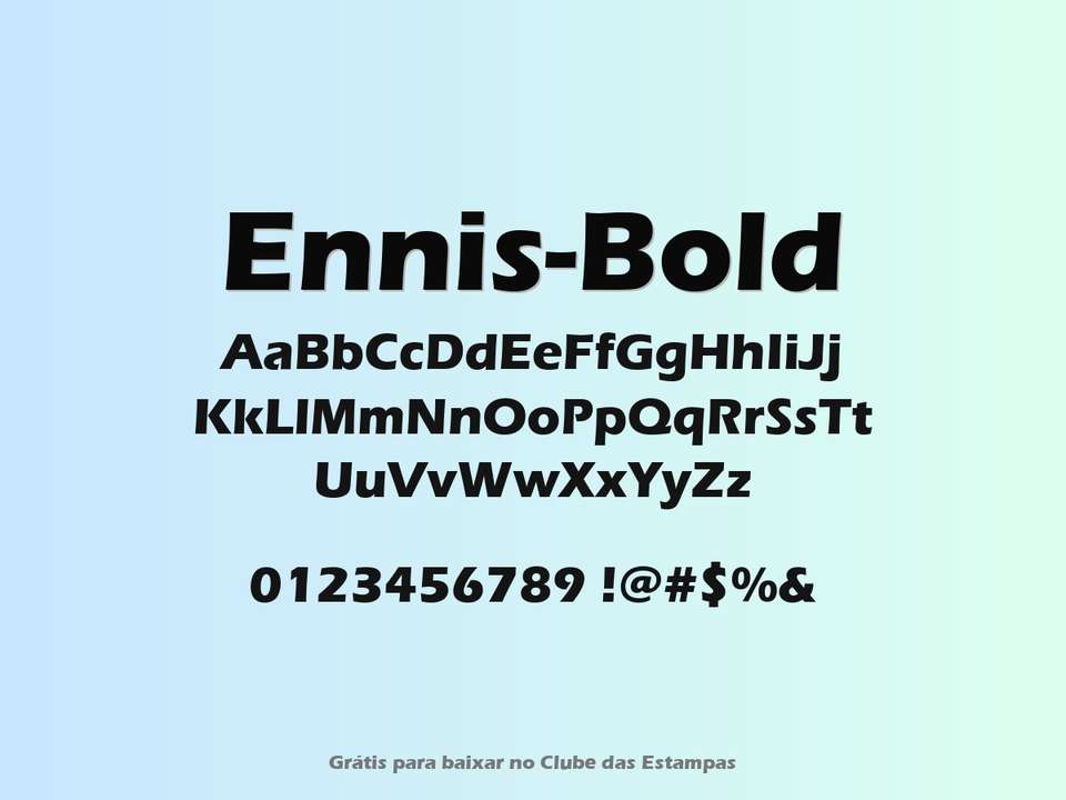 Fonte Ennis Bold Grátis Para Baixar