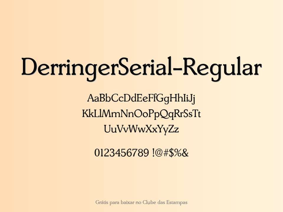 Fonte Derringerserial Regular Grátis Para Baixar