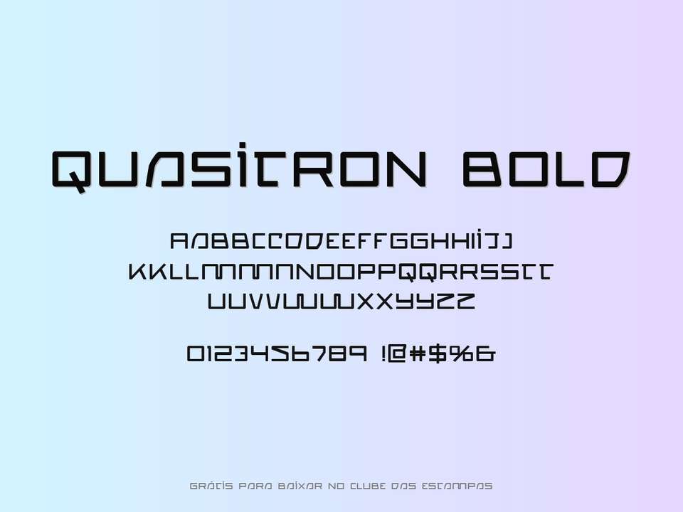 Fonte Quasitron Bold Grátis Para Baixar