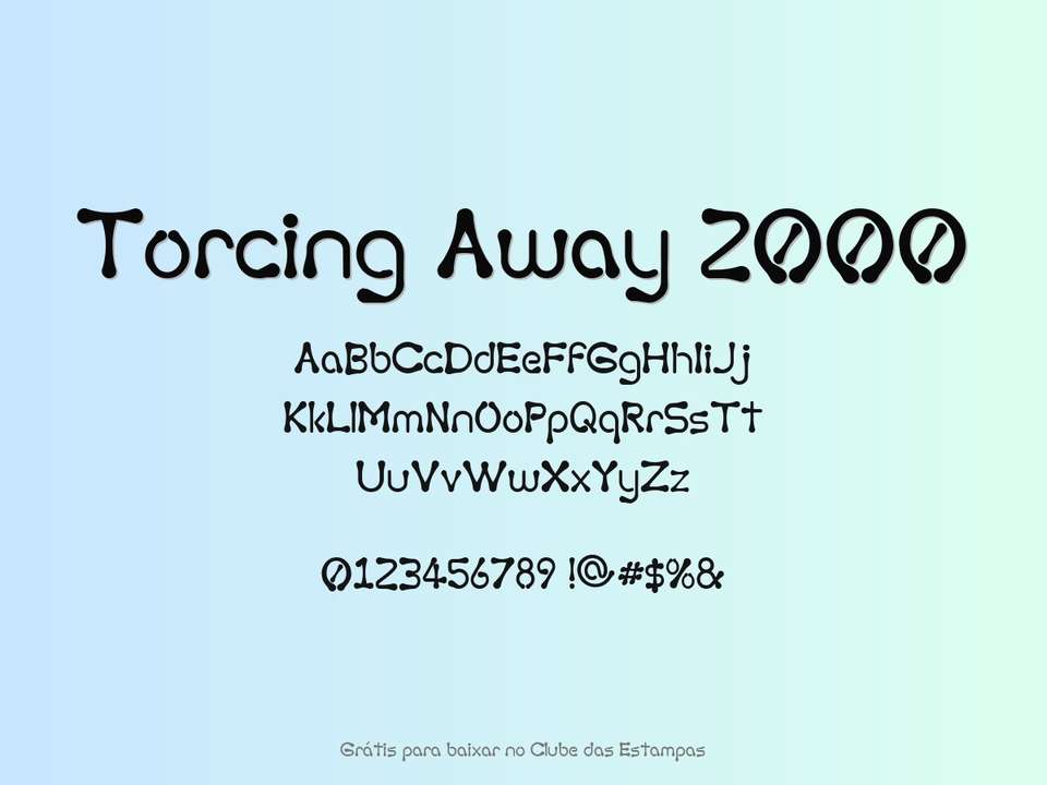 Fonte Torcing Away 2000 Grátis Para Baixar