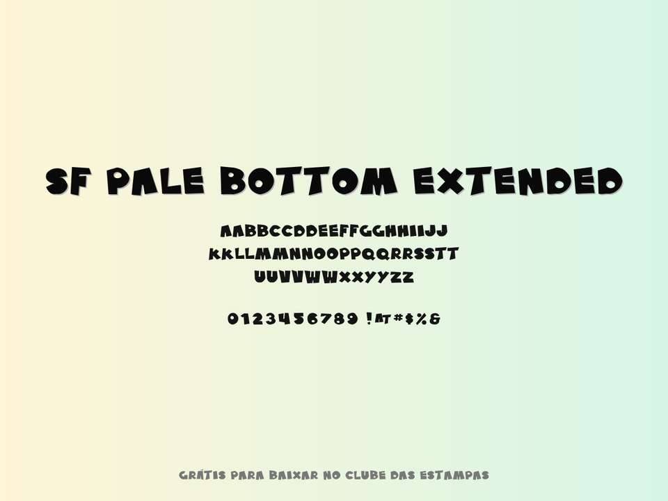 Fonte Sf Pale Bottom Extended Grátis Para Baixar