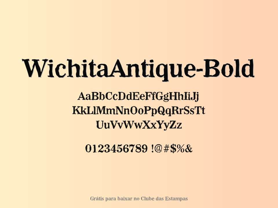 Fonte Wichitaantique Bold Grátis Para Baixar
