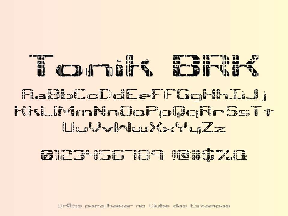 Fonte Tonik Brk Grátis Para Baixar