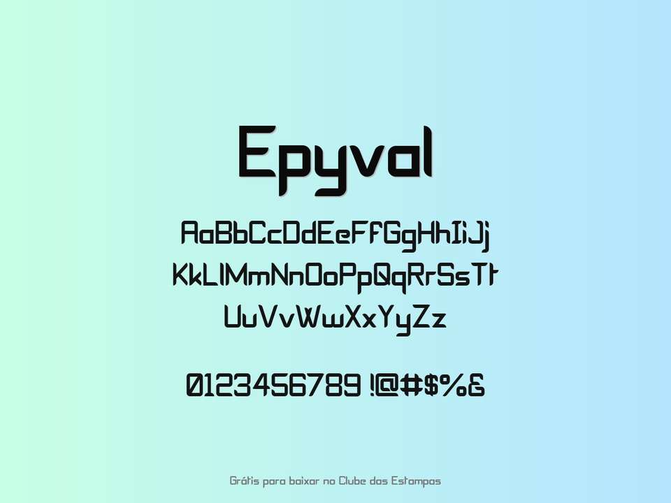Fonte Epyval Grátis Para Baixar