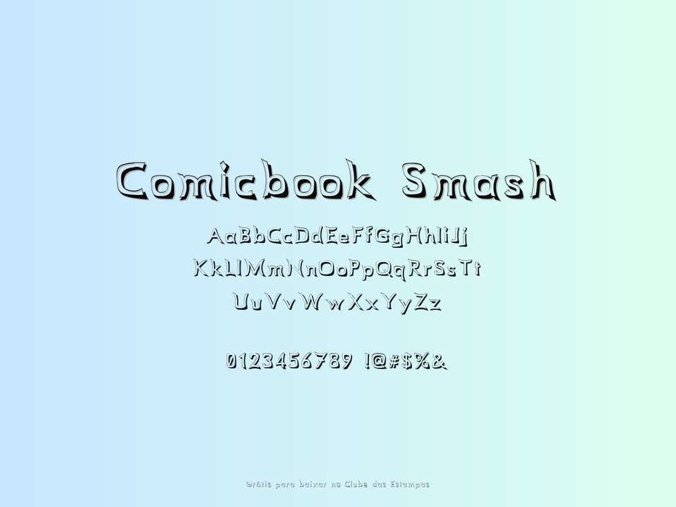 Fonte Comicbook Smash Grátis Para Baixar