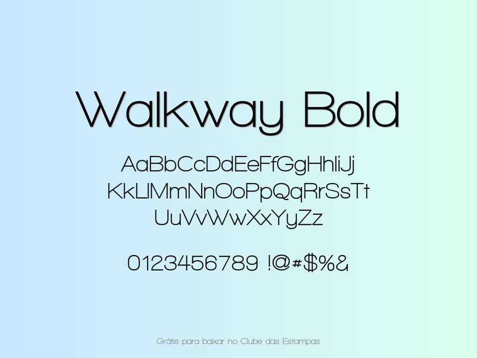 Fonte Walkway Bold Grátis Para Baixar