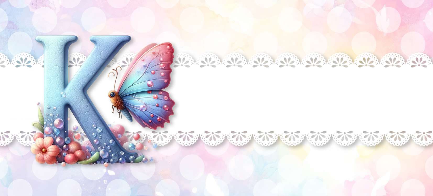 Letra K Com Borboleta E Flores Ilustração Png Arte Para Caneca Grátis Pra Baixar
