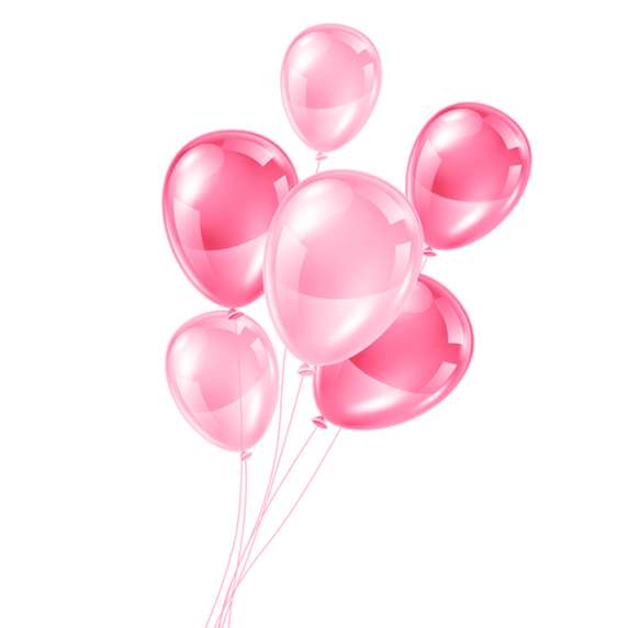 Buquê De Balões Rosa Festas Png Grátis Para Baixar
