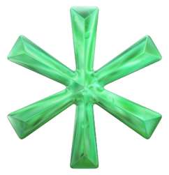 Cruz Estilizada Verde Esmeralda Símbolo Png Grátis Para Baixar